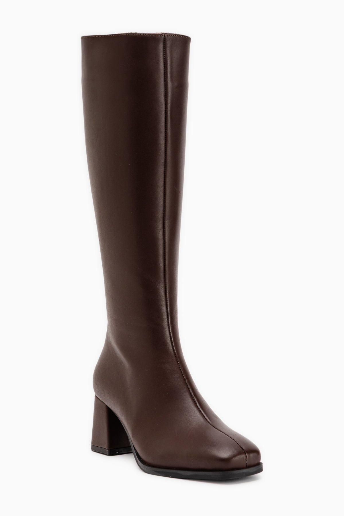 Kinna Genuine Leather Brown Heeled Women’s Boots