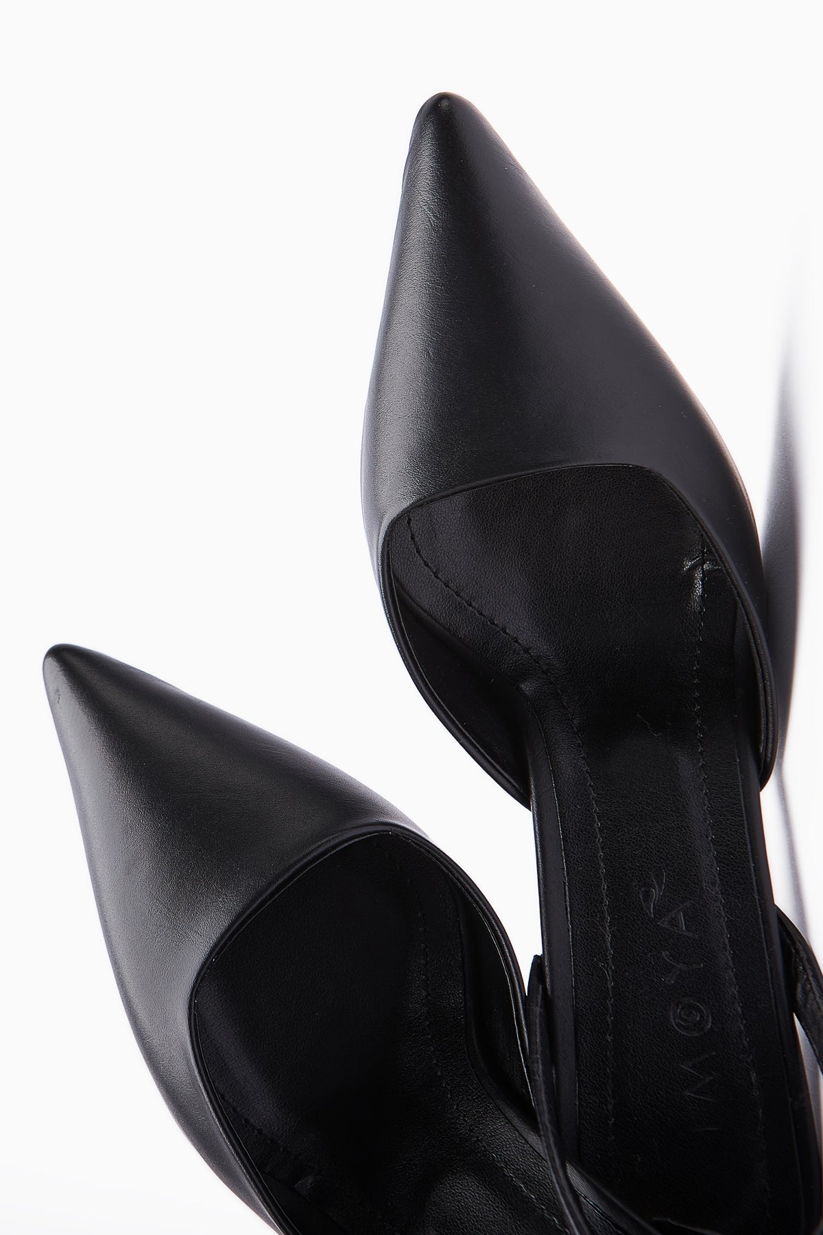 Maddy Black Pointed-Toe High Heel Sandal