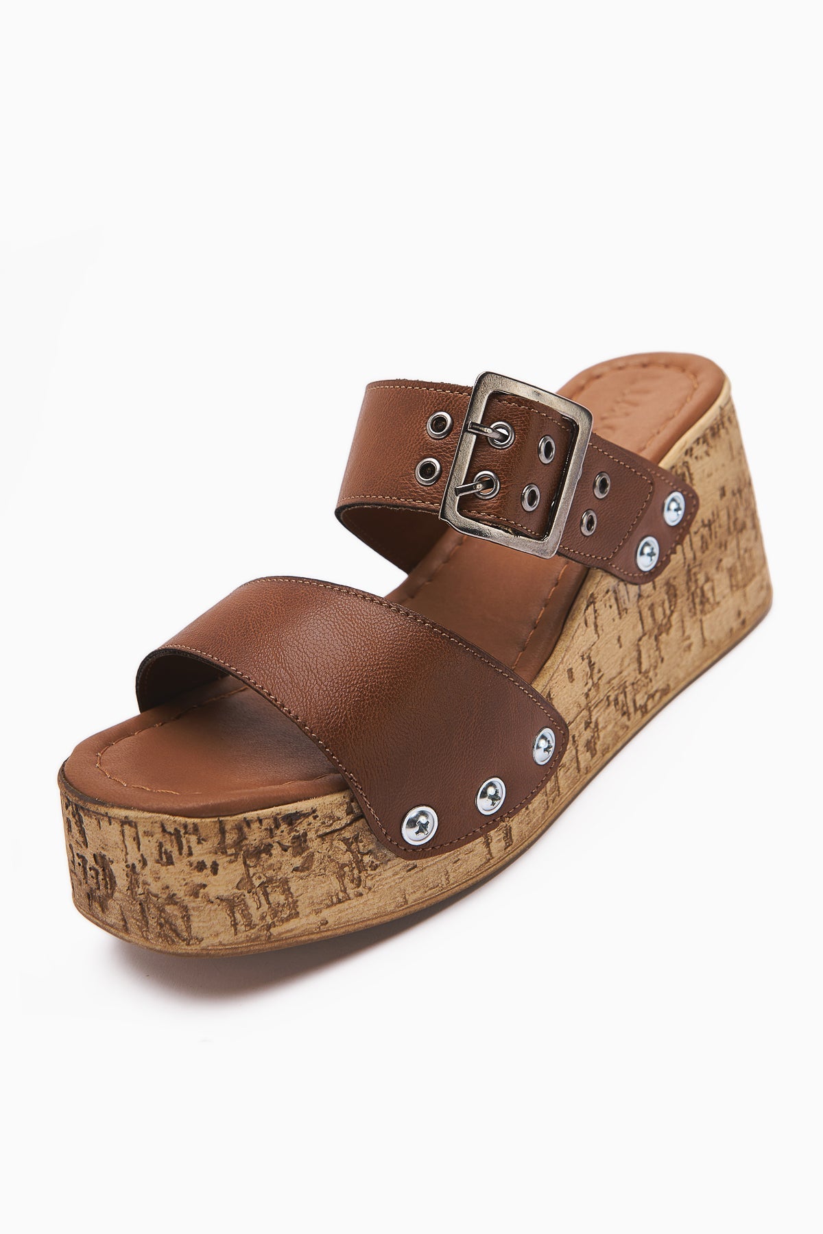 Genet Taba Screw Detail Buckled Women's Slippers