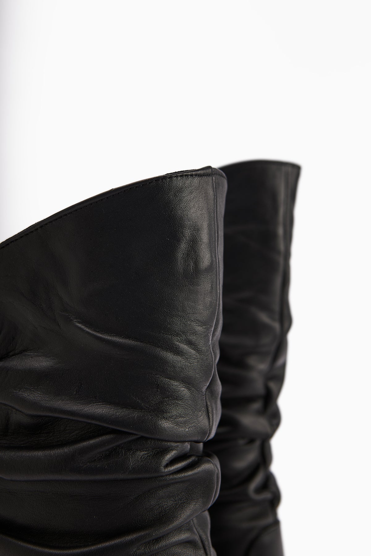 Narges Genuine Leather Black High Heel Women's Boot