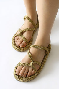 Jaylene Gold Rope Women’s Sandal