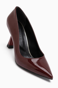 Celestine Burgundy Patent Pointed Toe Women’s Stiletto