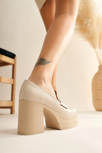 Candace Nude Platform High Heel Women's Shoe