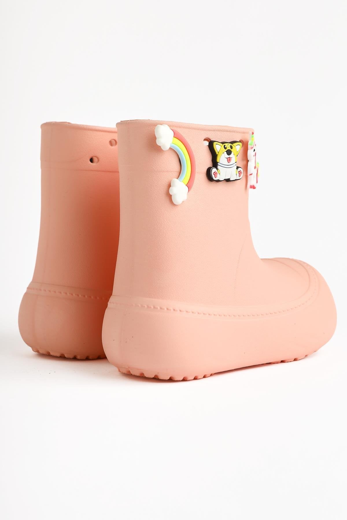 Chris Powder Pin Detail Waterproof Kids Boot