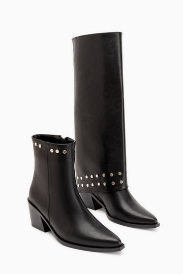 Liddy Black Removable Cuff Women’s Boots