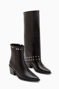 Liddy Black Removable Cuff Women’s Boots