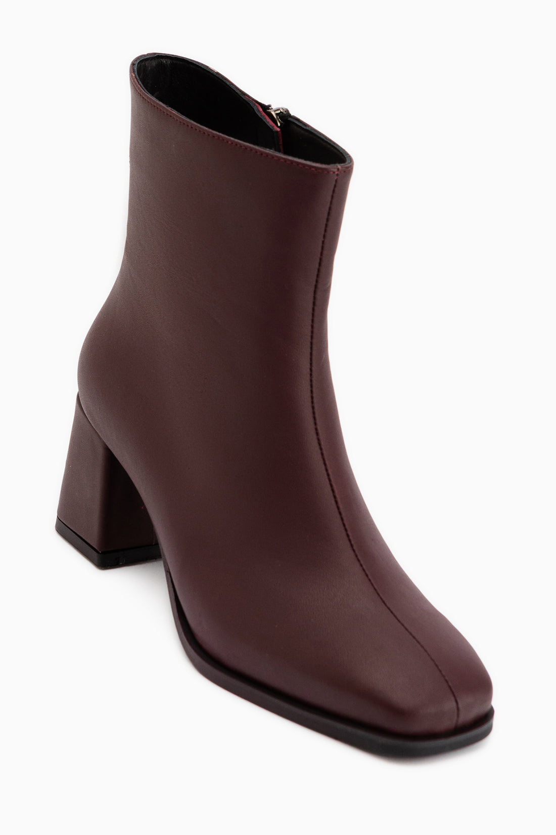 Margot Genuine Leather Burgundy Square Toe Women’s Boots