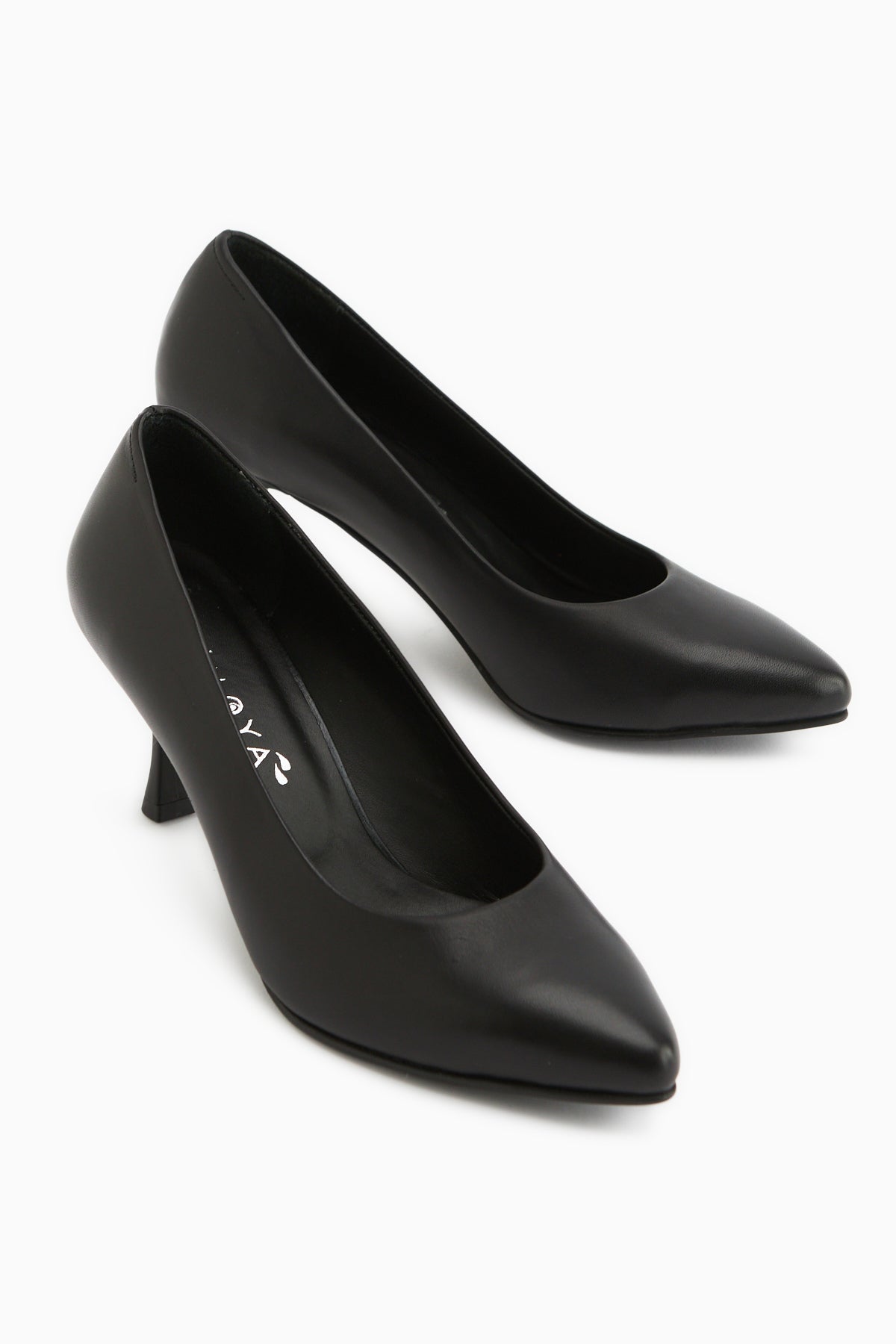 Kiara Genuine Leather Black Women’s Heeled Shoes Stiletto