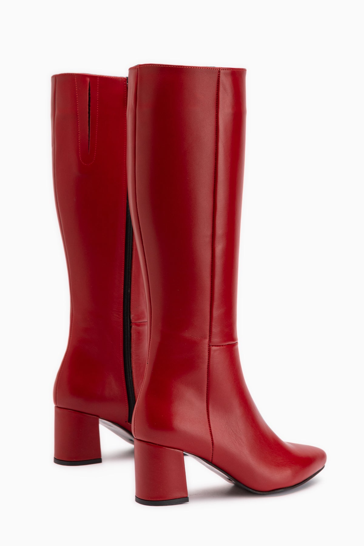 Velma Genuine Leather Red Heeled Women’s Boots