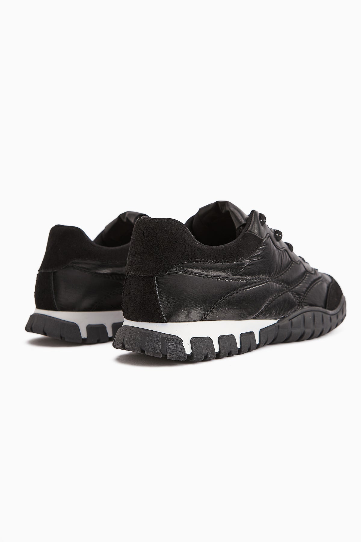 Leen Black Parachute Fabric Women's Sneakers