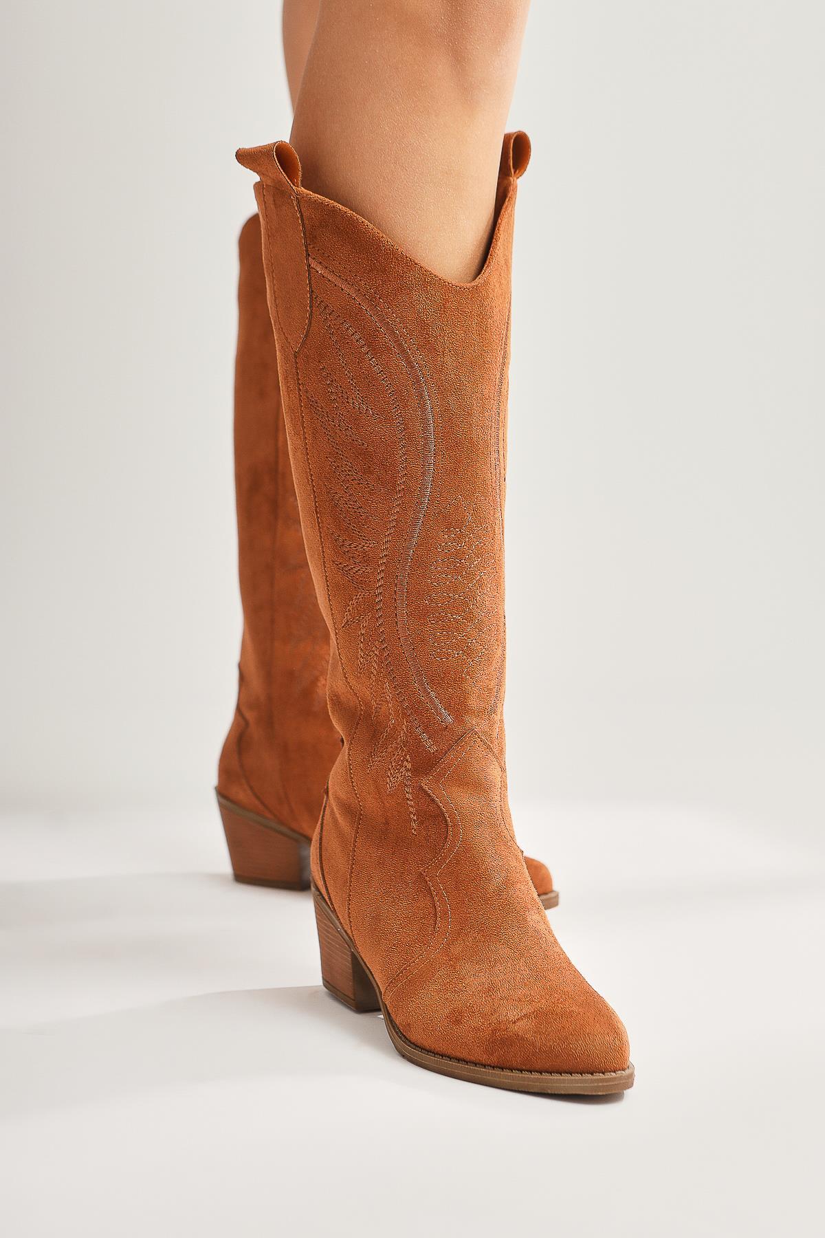 Hero Taba Suede Embroidered Cowboy Boot