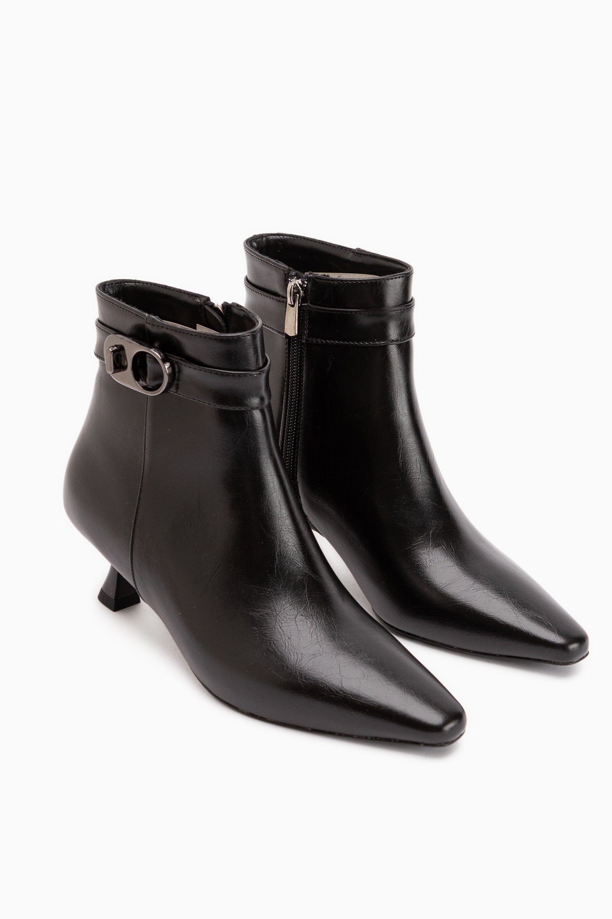 Kathie Black Buckle Detailed Women’s Boots