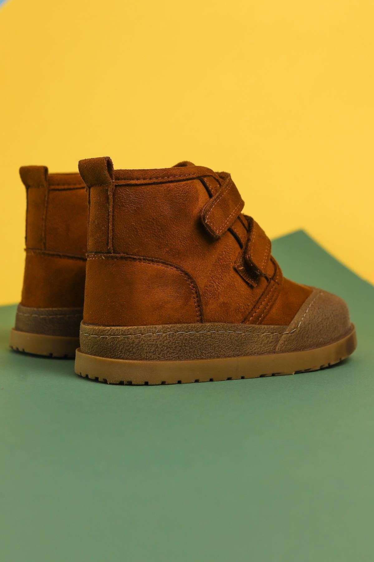 Jolan Taba Suede Velcro Kids' Boots