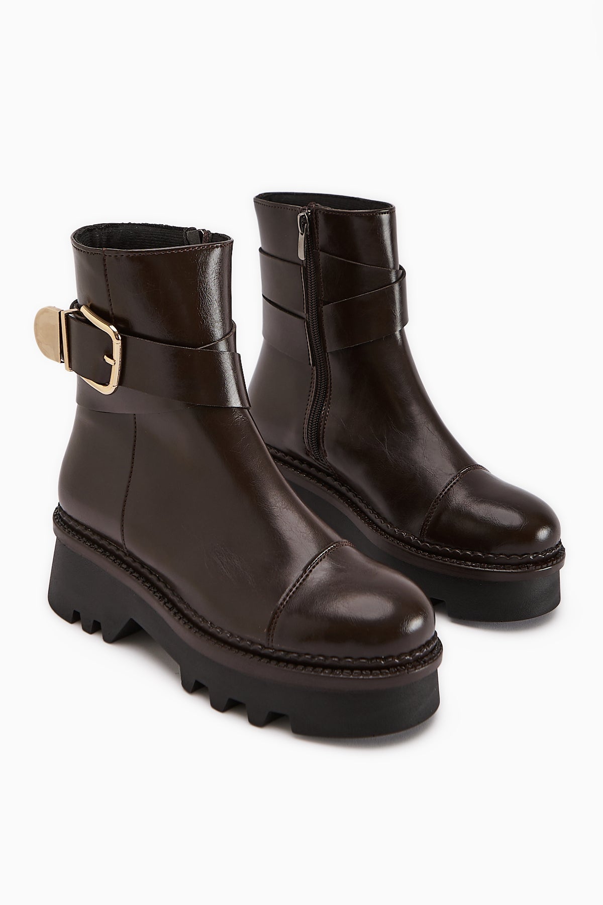 Cristin – Brown High-Platform Boot (Women)