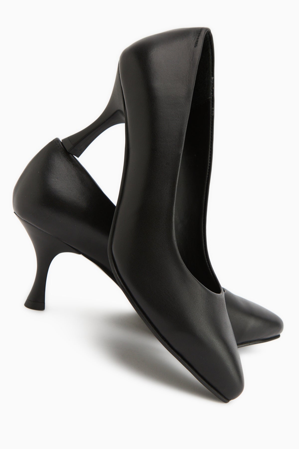 Kiara Genuine Leather Black Women’s Heeled Shoes Stiletto