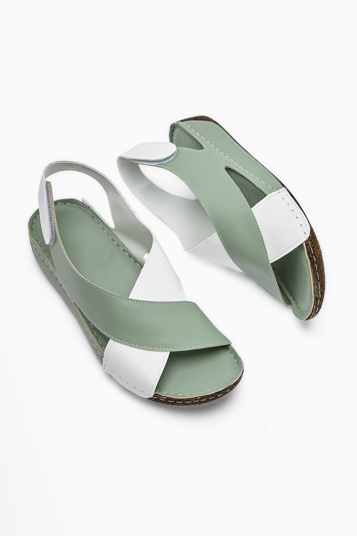 Margit – Mint Cross-Strap Sandal (Women)