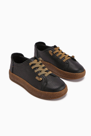 Judi – Genuine Leather Black Sneaker (Women)