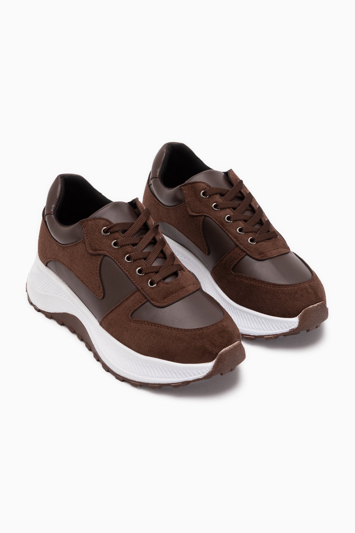Jolina Brown Suede Detailed Women’s Sneakers