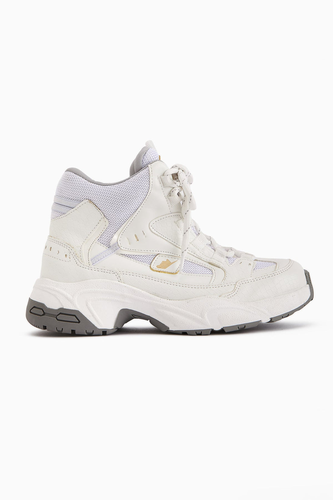 Nency – White Lace-Up Sport Boot (Women)