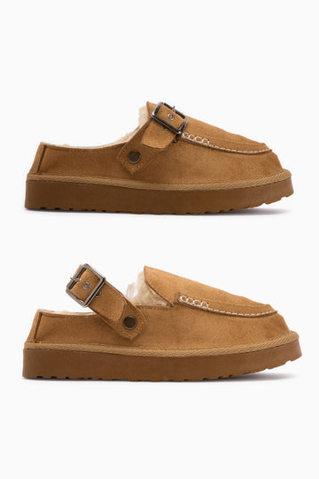 Cathy Tan Suede Fur Women’s Slippers