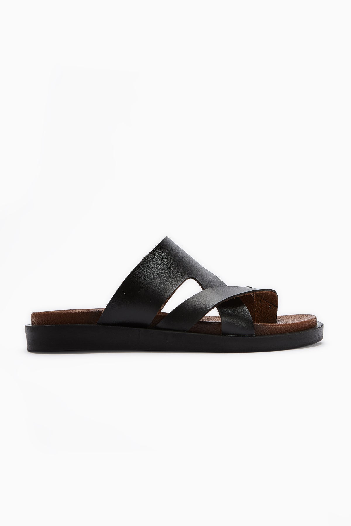 Candra – Black Toe-Post Slide (Women)