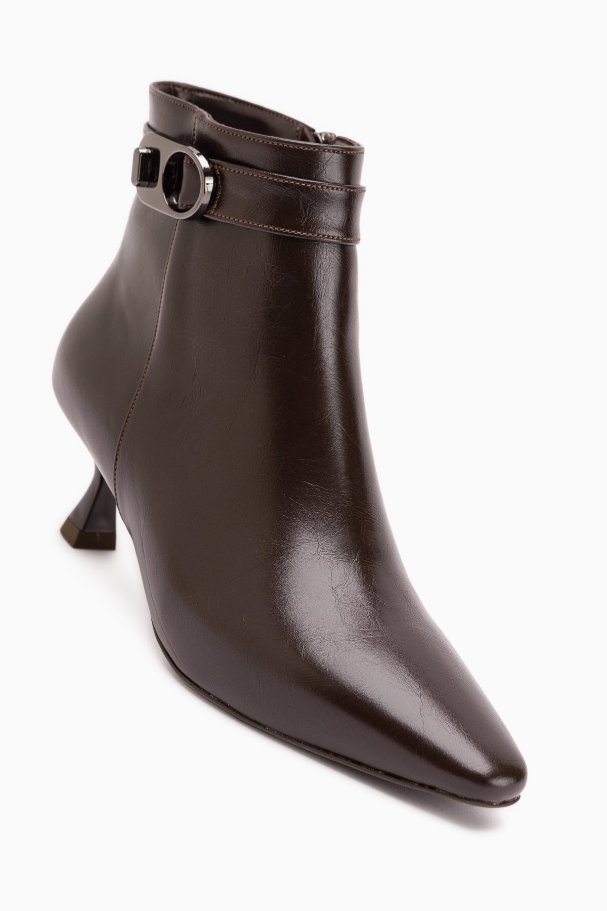 Kathie Brown Buckle Detailed Women’s Boots