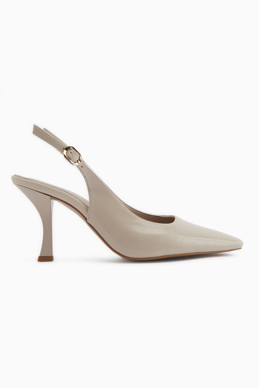 Senja Beige Square Toe Women’s Heeled Shoes