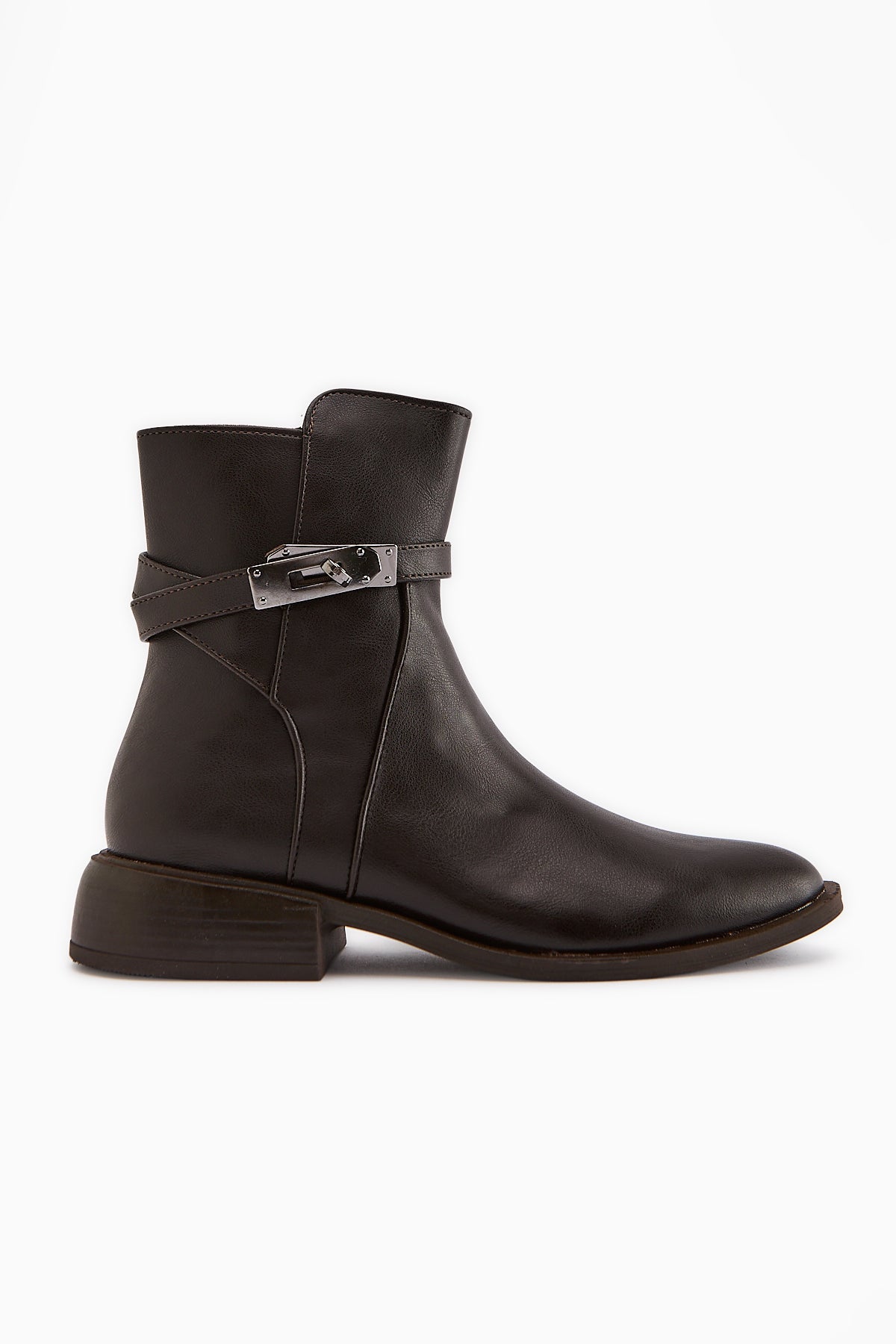 Tinna – Brown Buckle Boot (Women)