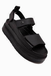 Almida Black Velcro Women's Sandal