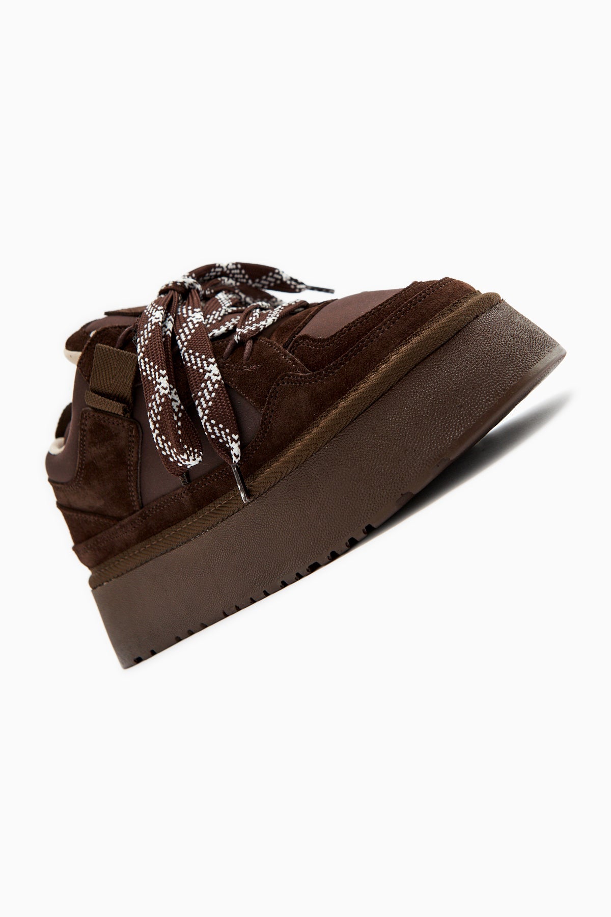 Rita – Brown Suede Thick-Sole Sneaker (Women)