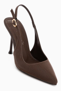 Lili Brown Slim Heeled Women’s Shoes