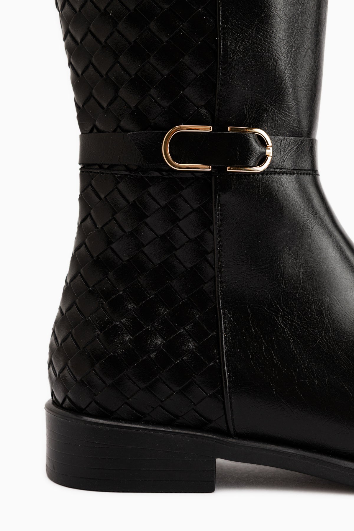 Essie Black Buckled Women’s Boots