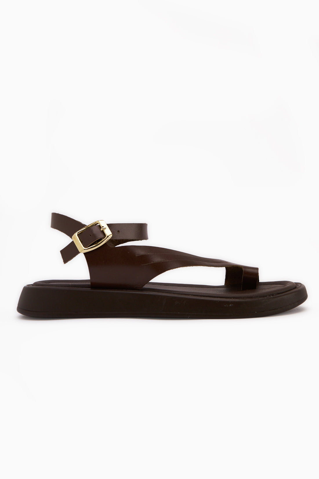 Annia Genuine Leather Brown Thong Women’s Sandal
