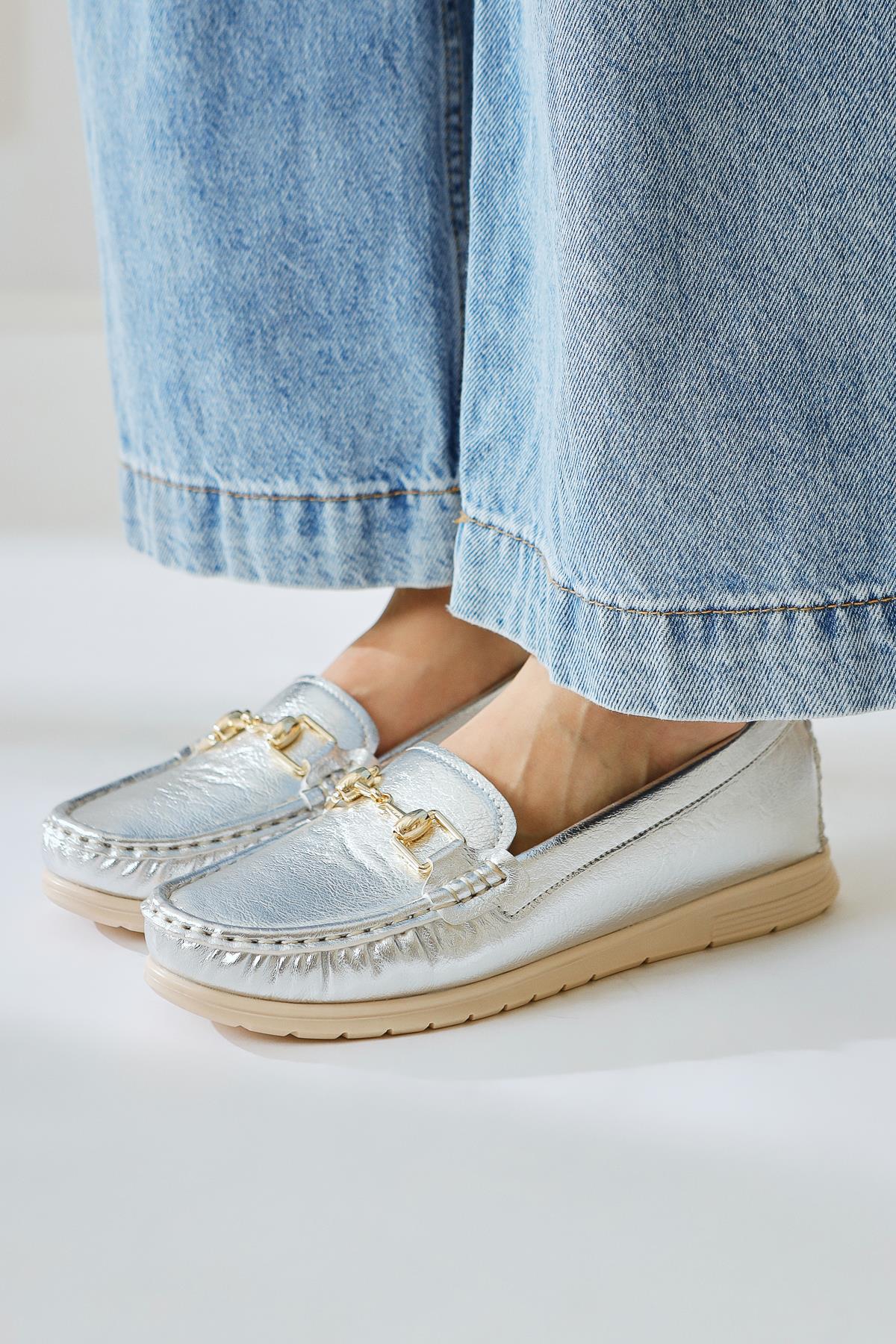 Tola – Silver Buckle-Detail Casual Shoe (Women)