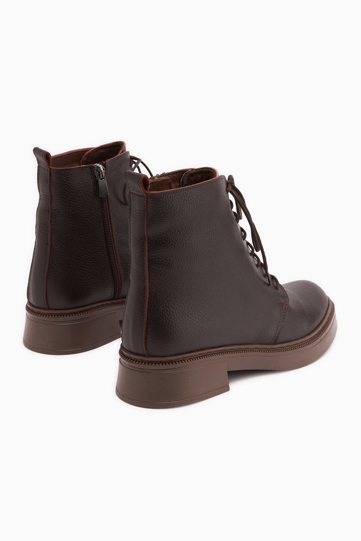 Karol – Genuine Leather Brown Lace-Up Boot (Women)