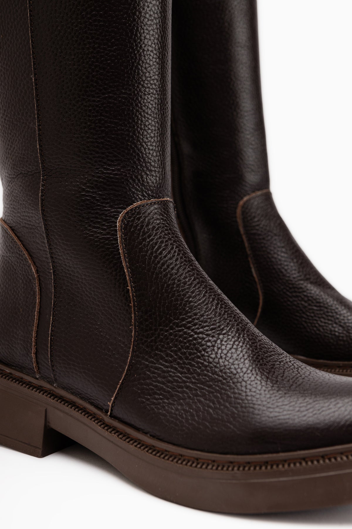 June Genuine Leather Brown Women’s Boots