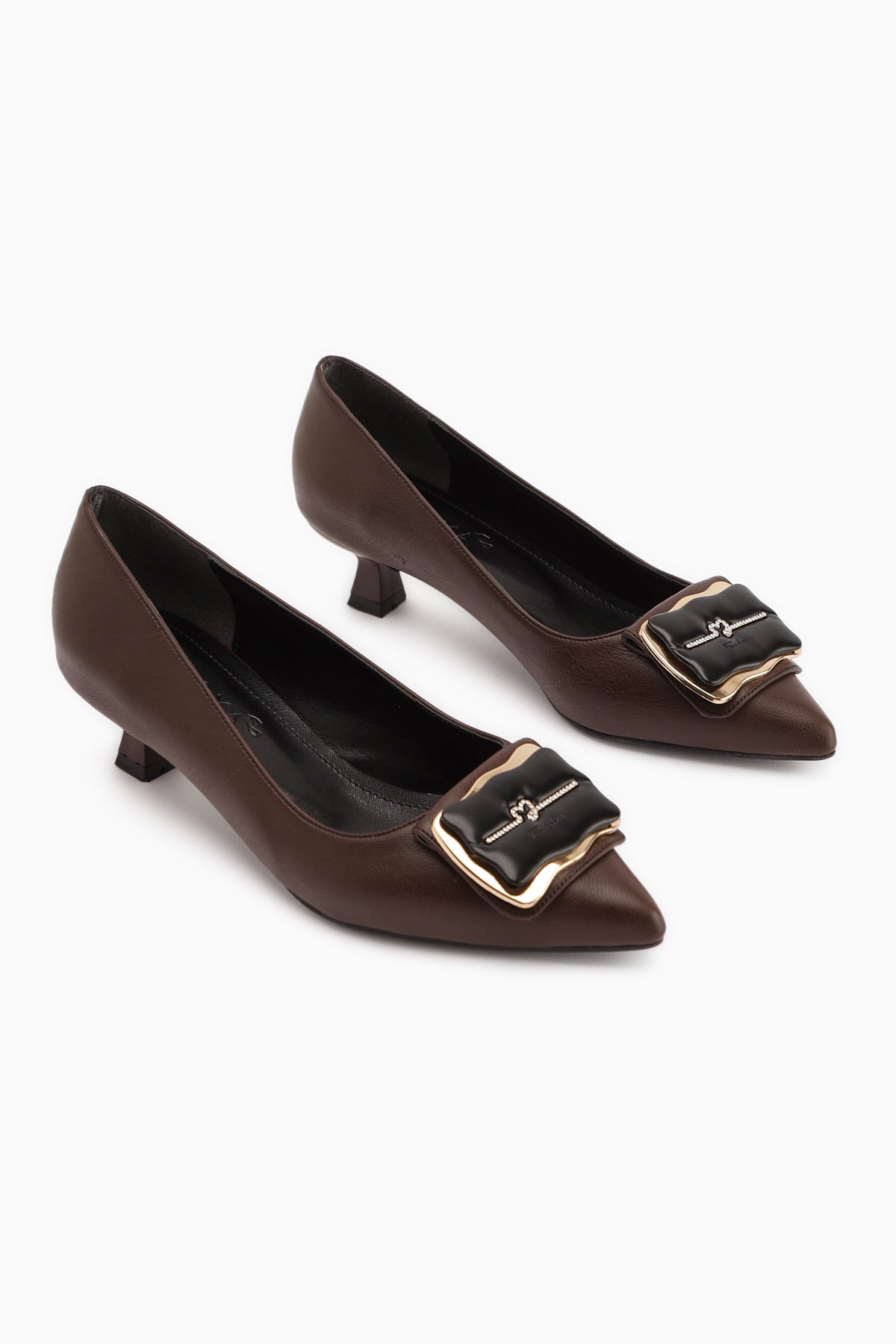 Judita – Brown Buckle Heeled Shoe (Women)