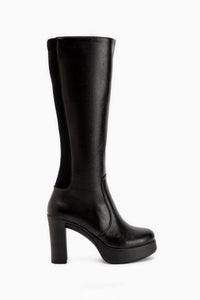 Suzy Black Platform Heeled Women’s Boots