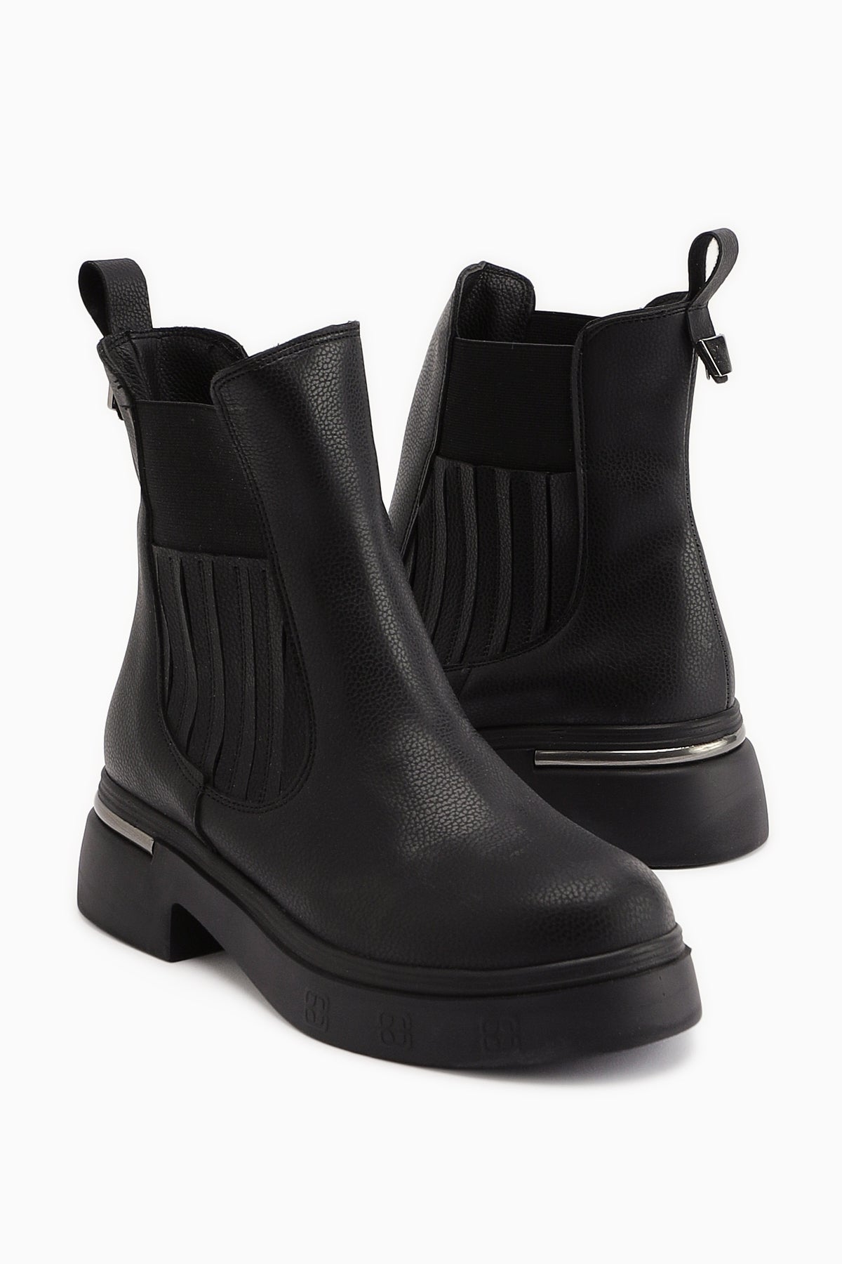 Pava Black Heeled Detail Women’s Boots