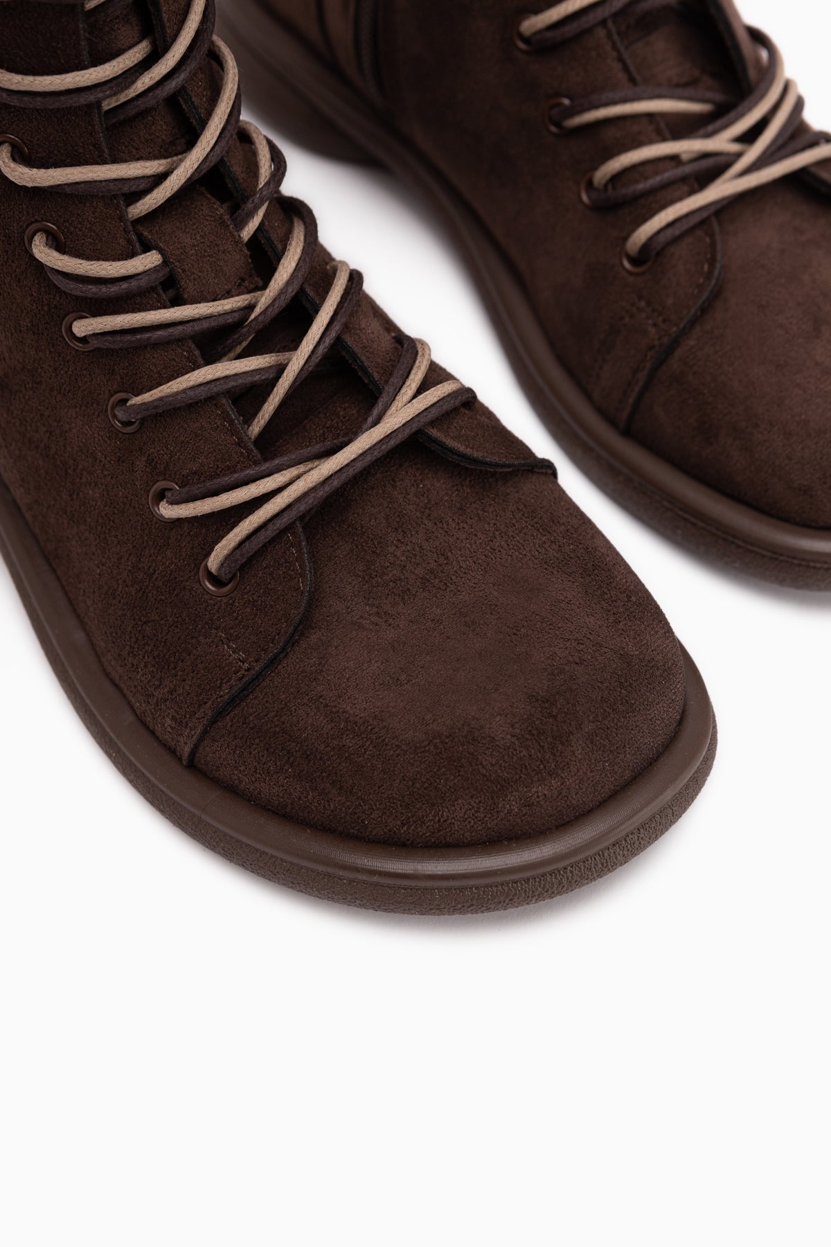 Florine Brown Suede Double Laced Women’s Boots