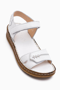 Leone Genuine Leather White Women’s Sandal
