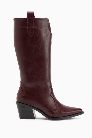 Frida Burgundy Western Women’s Boots