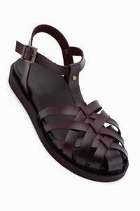 Jemila Burgundy Cage Women’s Sandal