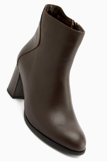 Eliza Genuine Leather – Brown Heeled Boot (Women)