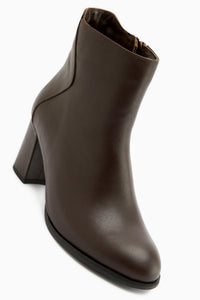 Eliza Genuine Leather – Brown Heeled Boot (Women)