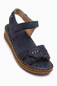 Leone Genuine Leather Navy Women’s Sandal