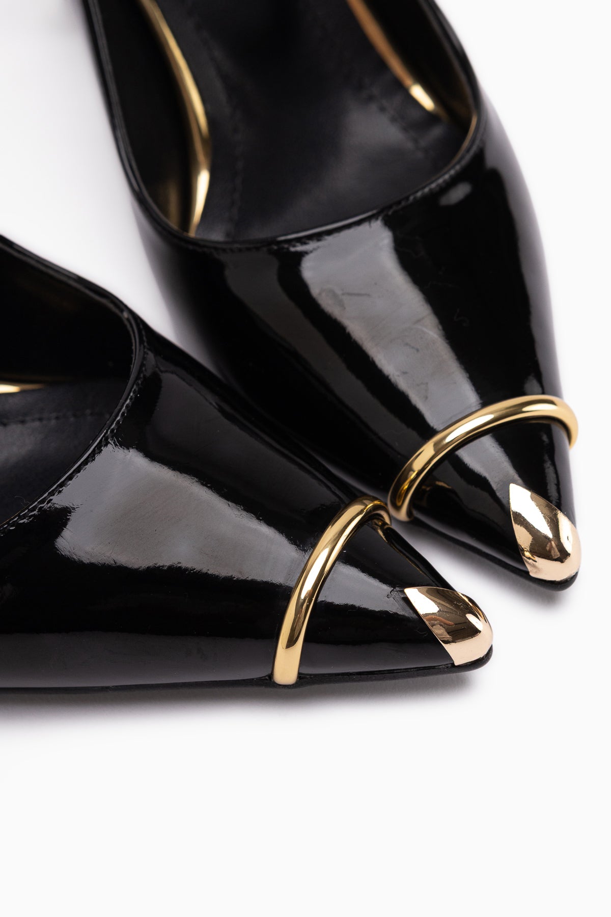 Lelia Black Patent Leather Detailed Women’s Heeled Shoes