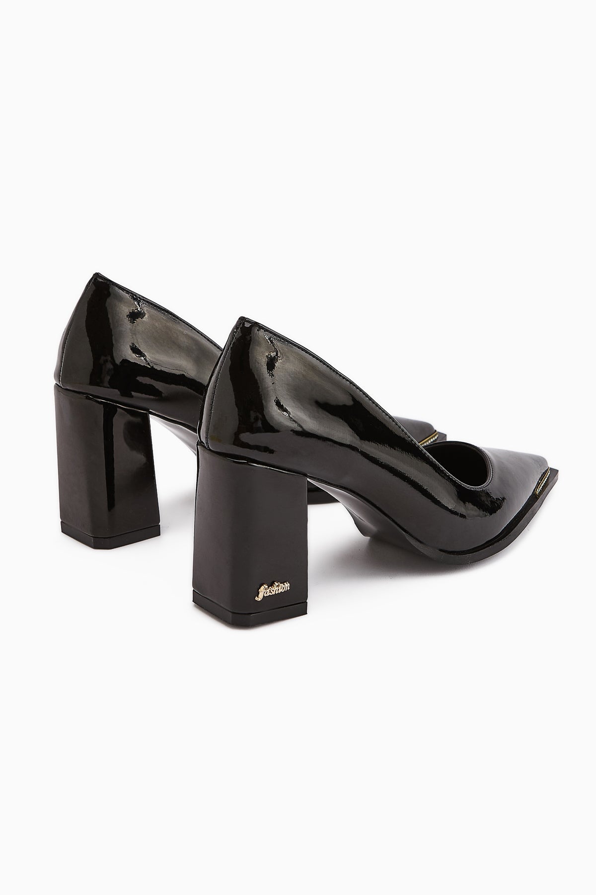Bonny Black Thick Heeled Women's Shoes