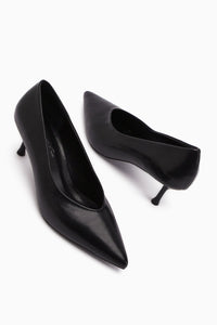 Michel Women's Black Slim Heel Shoes