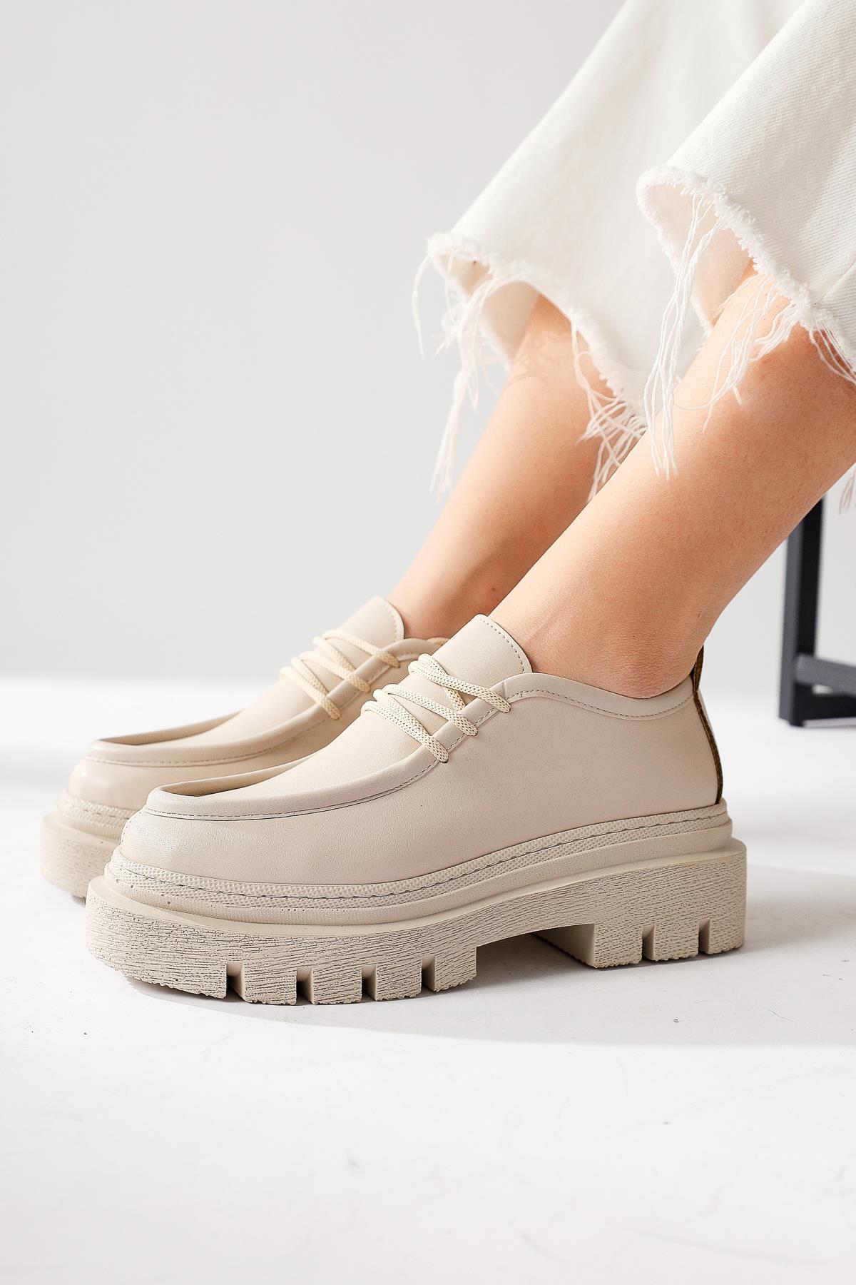 Henrica – Nude Thick-Sole Loafer (Women)